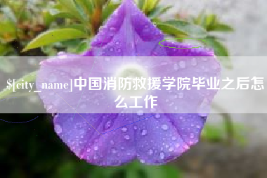 高唐中国消防救援学院毕业之后怎么工作