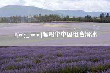 高唐温哥华中国组合滑冰