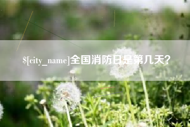 高唐全国消防日是第几天？