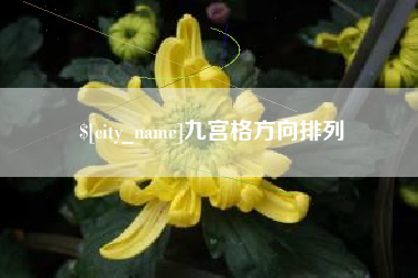 高唐九宫格方向排列