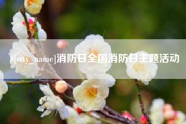 高唐消防日全国消防日主题活动