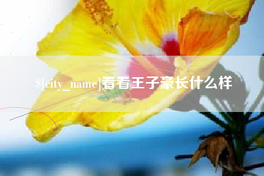 高唐看看王子豪长什么样