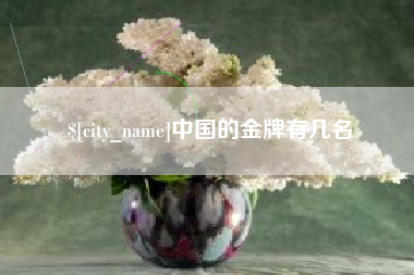 高唐中国的金牌有几名