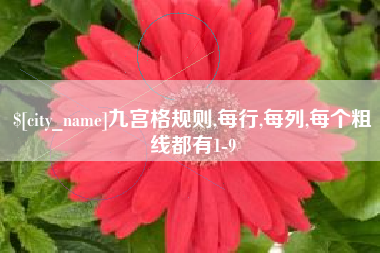 高唐九宫格规则,每行,每列,每个粗线都有1-9