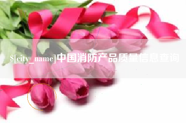 高唐中国消防产品质量信息查询