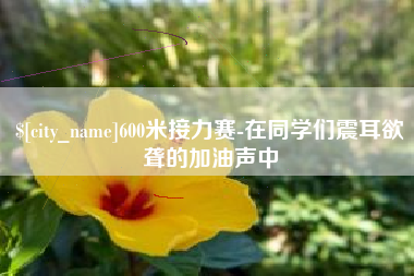 高唐600米接力赛-在同学们震耳欲聋的加油声中