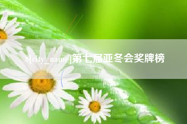 高唐第七届亚冬会奖牌榜