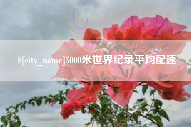 高唐5000米世界纪录平均配速