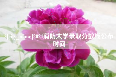 高唐2024消防大学录取分数线公布时间