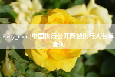 高唐中国执行公开网被执行人名单查询