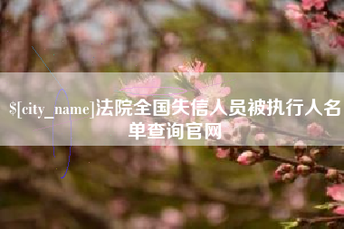 高唐法院全国失信人员被执行人名单查询官网