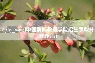 高唐中国消防救援学院招生录取分数线2021