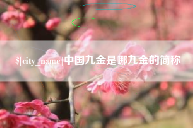高唐中国九金是哪九金的简称