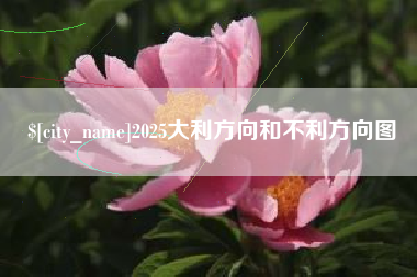 高唐2025大利方向和不利方向图