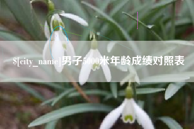 高唐男子5000米年龄成绩对照表