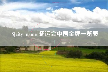 高唐冬运会中国金牌一览表