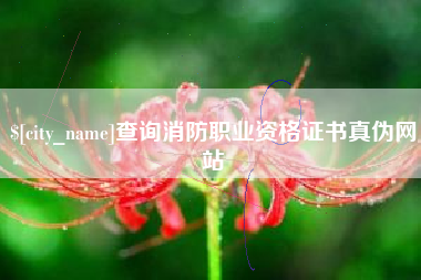 高唐查询消防职业资格证书真伪网站