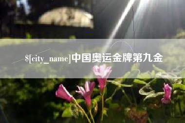高唐中国奥运金牌第九金