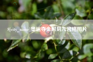 高唐奥运夺金时刻九宫格图片